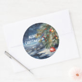 Merry kerst Vinyl Sticker (Envelop)