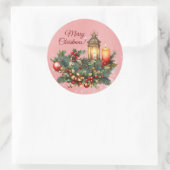 Merry kerst Vinyl Sticker (Tas)