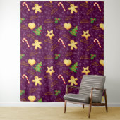 Merry kerst wandkleed (In situ)