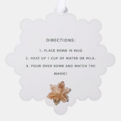 Merry kerst warme chocolade ornament kaart (Achterkant)