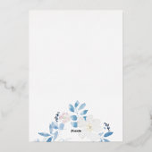 Merry kerst Waterverf Lijst Light Folie Feestdagenkaart (Achterkant)