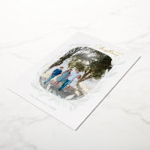 Merry kerst Waterverf Lijst Light Folie Feestdagenkaart (Gedraaid)