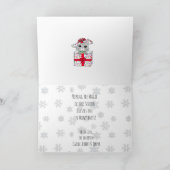 Merry kerst Wishes Whimsical Elves Kaart (Binnen)