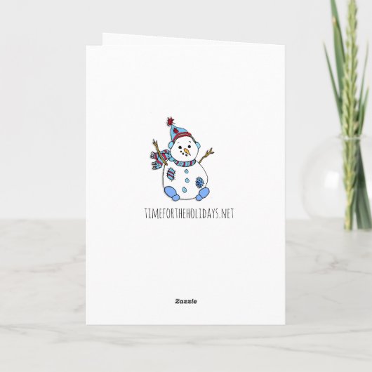 Merry kerst Wishes Whimsical Elves Kaart (Achterkant)