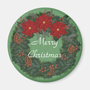 Merry kerst Wreath Magnet