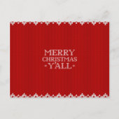 Merry kerst Yall Briefkaart (Voorkant)