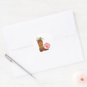 Merry kerst Yall Ronde Sticker (Envelop)