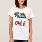 Merry kerst Yall T-shirt (Voorkant)