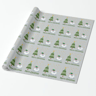 Merry kerst Yeti Cadeaupapier
