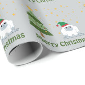 Merry kerst Yeti Cadeaupapier (Rol Hoek)