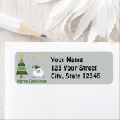 Merry kerst Yeti Etiket (Insitu)