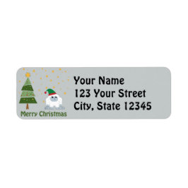 Merry kerst Yeti Etiket