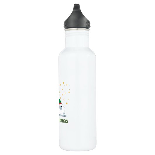 Merry kerst Yeti Waterfles (Rechts)