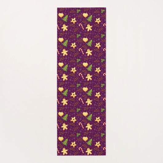 Merry kerst Yoga Mat (Achterkant)