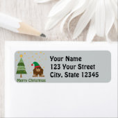 Merry kerstaffel etiket (Insitu)