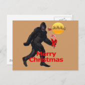 Merry kerstaffel feestdagenkaart (Voorkant / Achterkant)