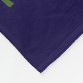 Merry kerstaffel fleece deken (Hoek)