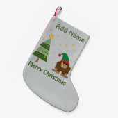 Merry kerstaffel kleine kerstsok (Voorkant (Hangend))