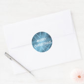 Merry kerstaker ronde sticker (Envelop)