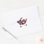 Merry kerstaker ster sticker (Envelop)