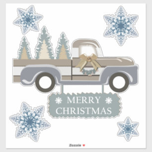 Merry kerstaker sticker
