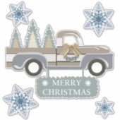 Merry kerstaker sticker (Voorkant)