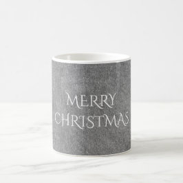 Merry Kerstalkboard Typografie Black White Koffiemok