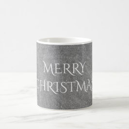 Merry Kerstalkboard Typografie Black White Magische Mok