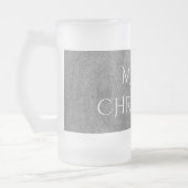 Merry Kerstalkboard Typografie Black White Matglas Bierpul (Links)