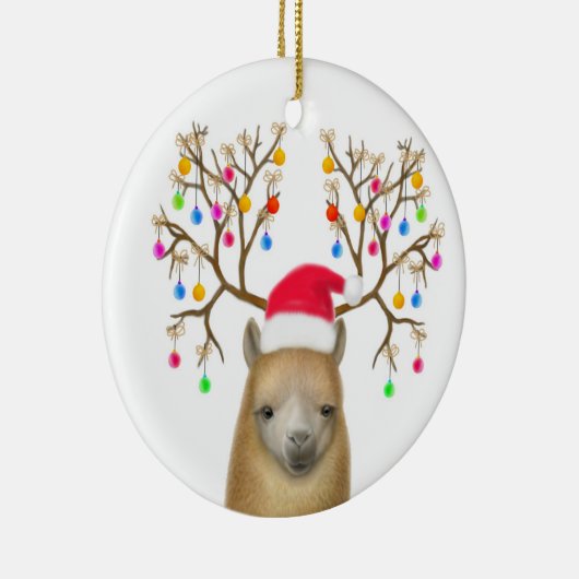 Merry Kerstalpaca Ornament (Rechts)