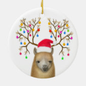 Merry Kerstalpaca Ornament (Achterkant)