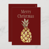 Merry Kerstananapple Feestdagenkaart (Voorkant / Achterkant)