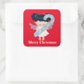 Merry KerstAngel Holiday sticker (Tas)