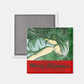 Merry KerstAngel Magneet (Voorkant / Achterkant)