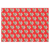 Merry KerstAngel Red Tablecloth Tafelkleed (Voorkant (Horizontaal))