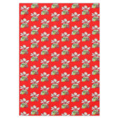 Merry KerstAngel Red Tablecloth Tafelkleed (Voorkant)
