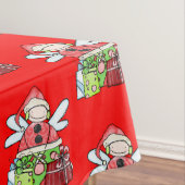 Merry KerstAngel Red Tablecloth Tafelkleed (Voorbeeld)