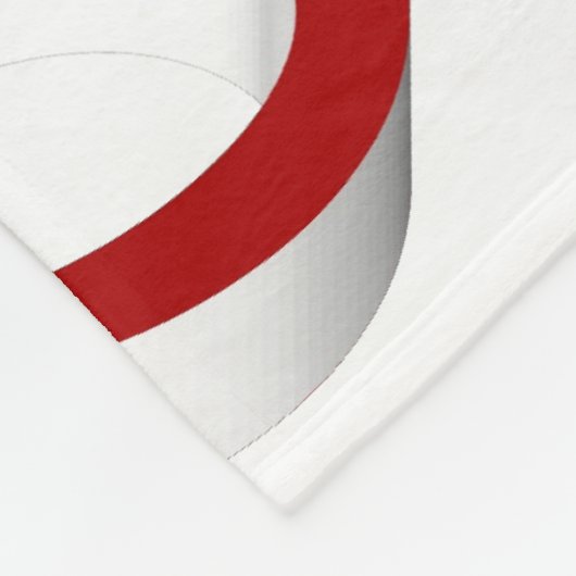 Merry KerstAngel rood script Fleece Deken (Hoek)