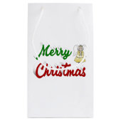 Merry KerstAngel rood script Klein Cadeauzakje (Achterkant)