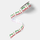 Merry KerstAngel rood script Satijnen Lint (Achterkant)