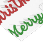 Merry KerstAngel rood script Tafelkleed (Gekanteld)