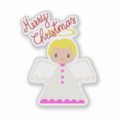 Merry KerstAngel Sticker (Voorkant)