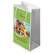 Merry Kerstangels trompetseren Klein Cadeauzakje (Voorkant Gekanteld)