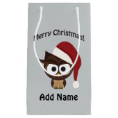 Merry KerstAngry Owl Klein Cadeauzakje (Voorkant)