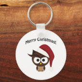 Merry KerstAngry Owl Sleutelhanger (Voorkant)