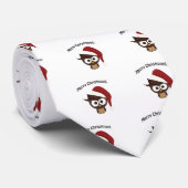 Merry KerstAngry Owl Stropdas (Opgerold)