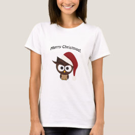 Merry KerstAngry Owl T-shirt