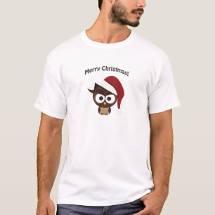 Merry KerstAngry Owl T-shirt
