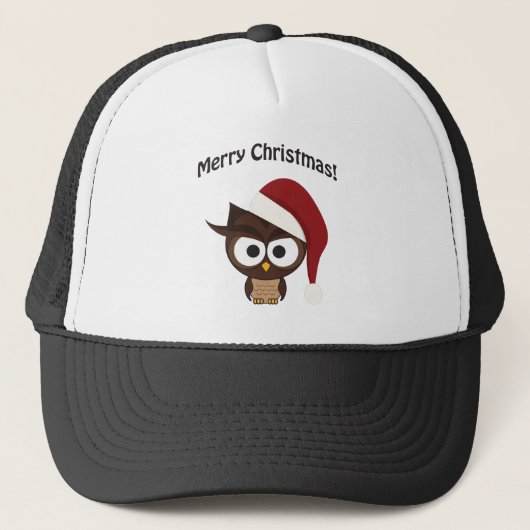 Merry KerstAngry Owl Trucker Pet (Voorkant)