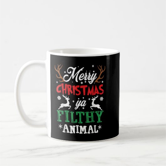 Merry KerstAnimal Filthy Ya Xmas Pajama Koffiemok (Links)